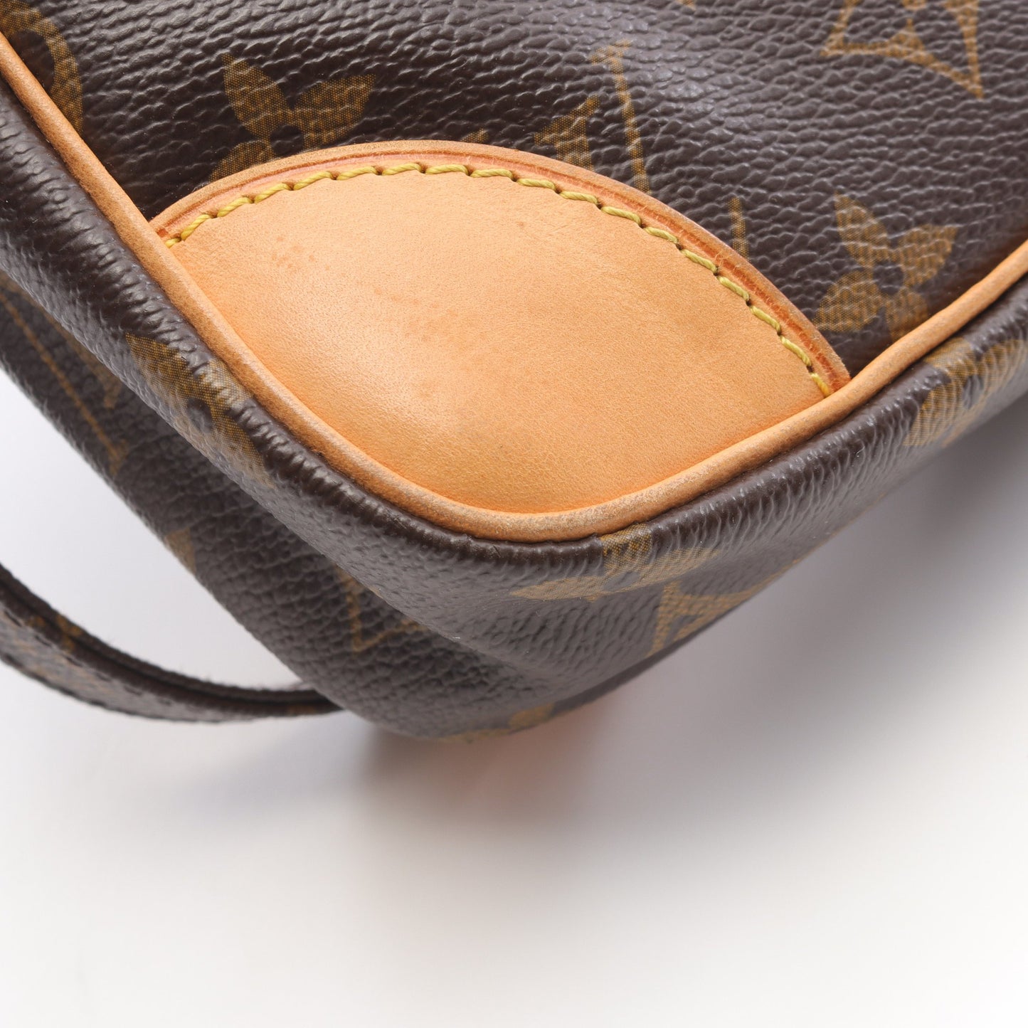 ダヌーブ モノグラム ショルダーバッグ PVC レザー ブラウン ルイヴィトン バッグ LOUIS VUITTON