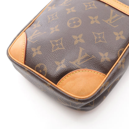 ダヌーブ モノグラム ショルダーバッグ PVC レザー ブラウン ルイヴィトン バッグ LOUIS VUITTON