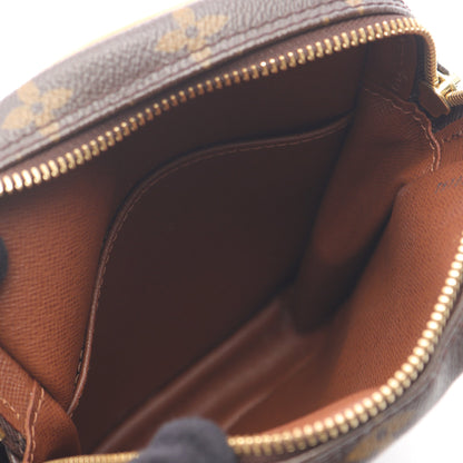 ダヌーブ モノグラム ショルダーバッグ PVC レザー ブラウン ルイヴィトン バッグ LOUIS VUITTON