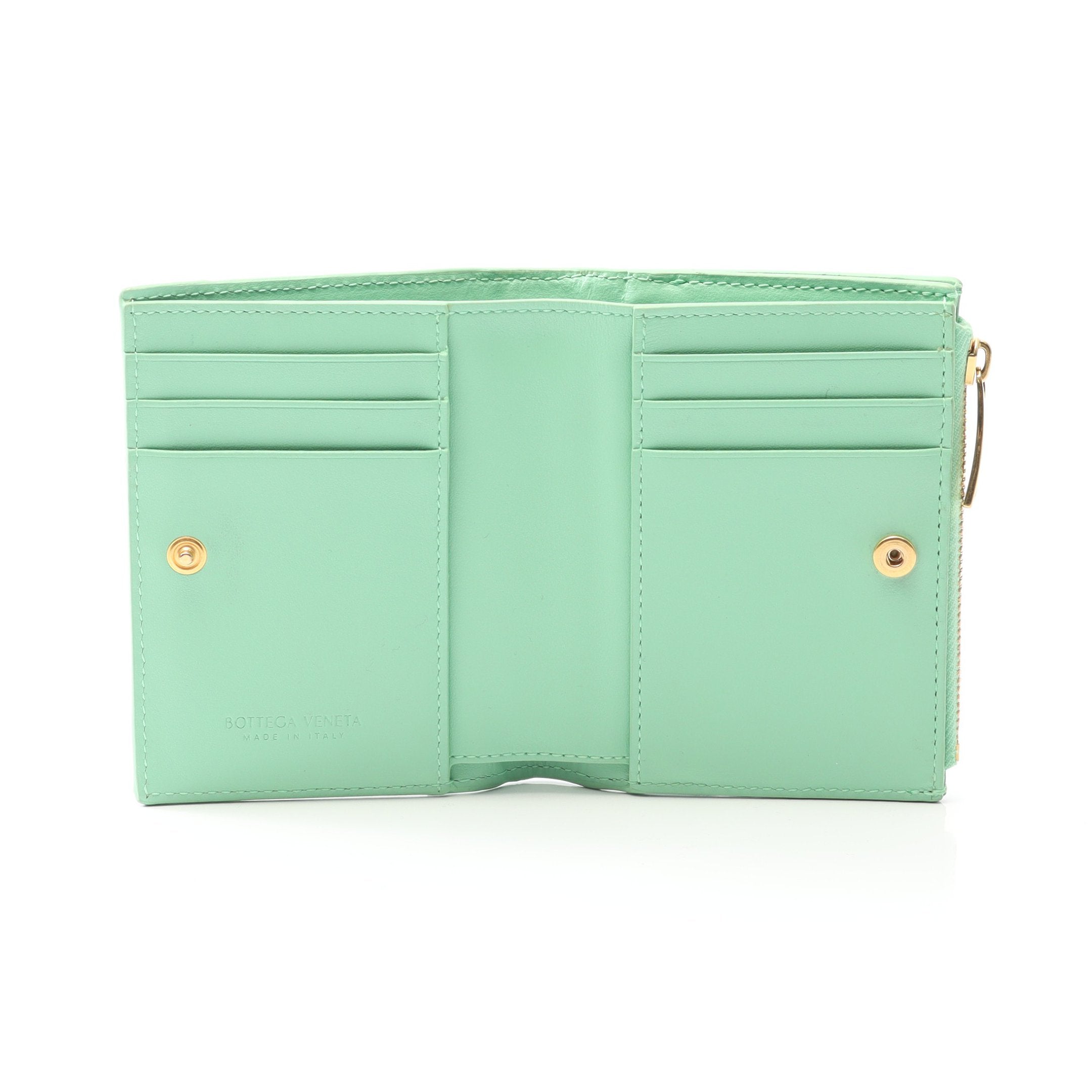 BOTTEGA VENETA 二つ折り財布 ライトグリーン BOTTEGA VENETA 二つ折り財布 ライトグリーン BOTTEGA VENETA 二つ折り
