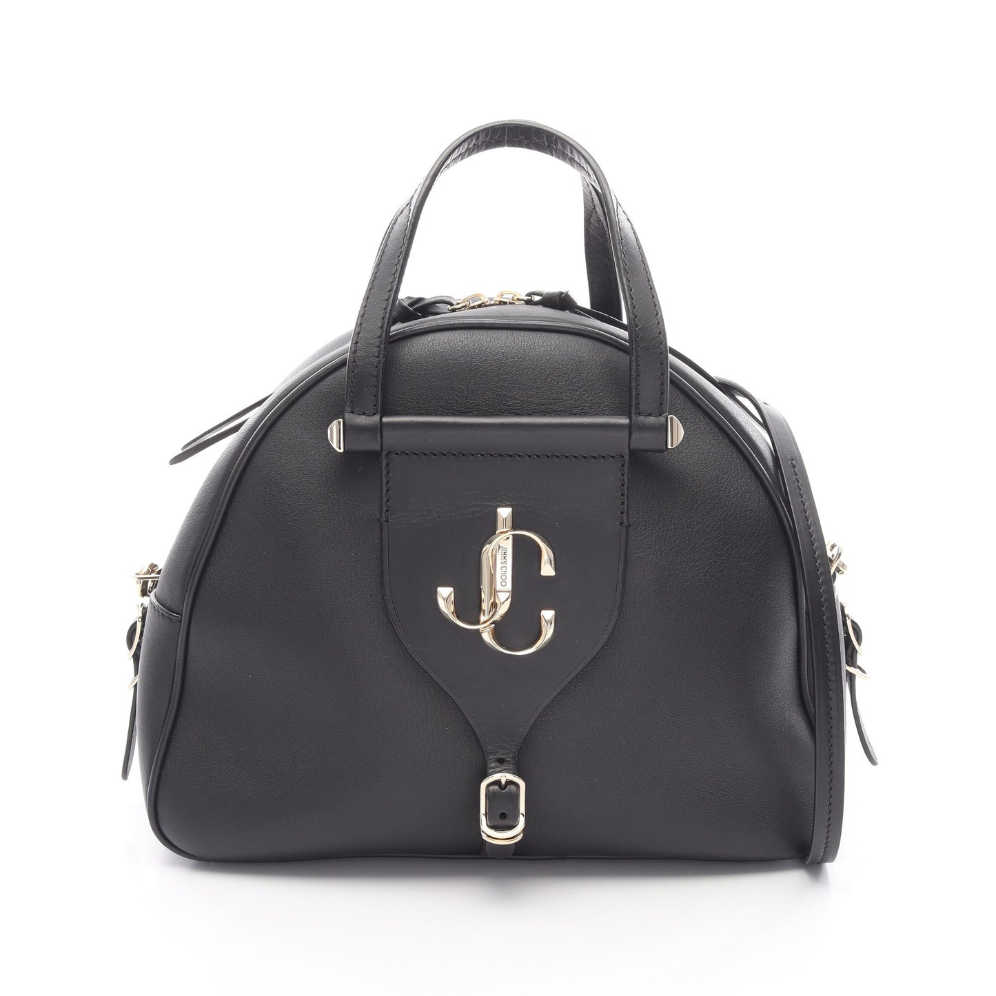ヴァレンヌ ボーリング M ハンドバッグ レザー ブラック 2WAY ジミーチュウ バッグ JIMMY CHOO
