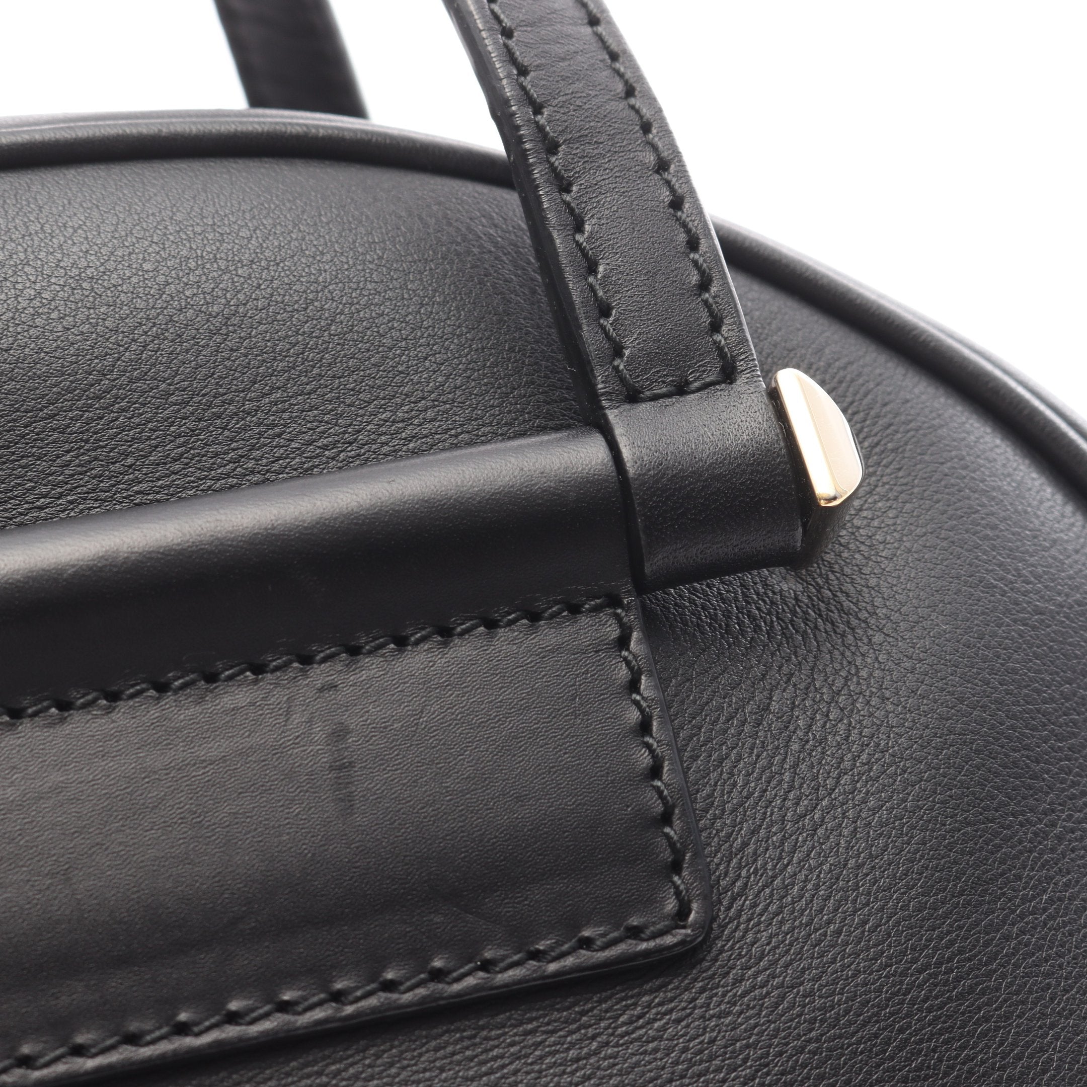 ヴァレンヌ ボーリング M ハンドバッグ レザー ブラック 2WAY ジミー