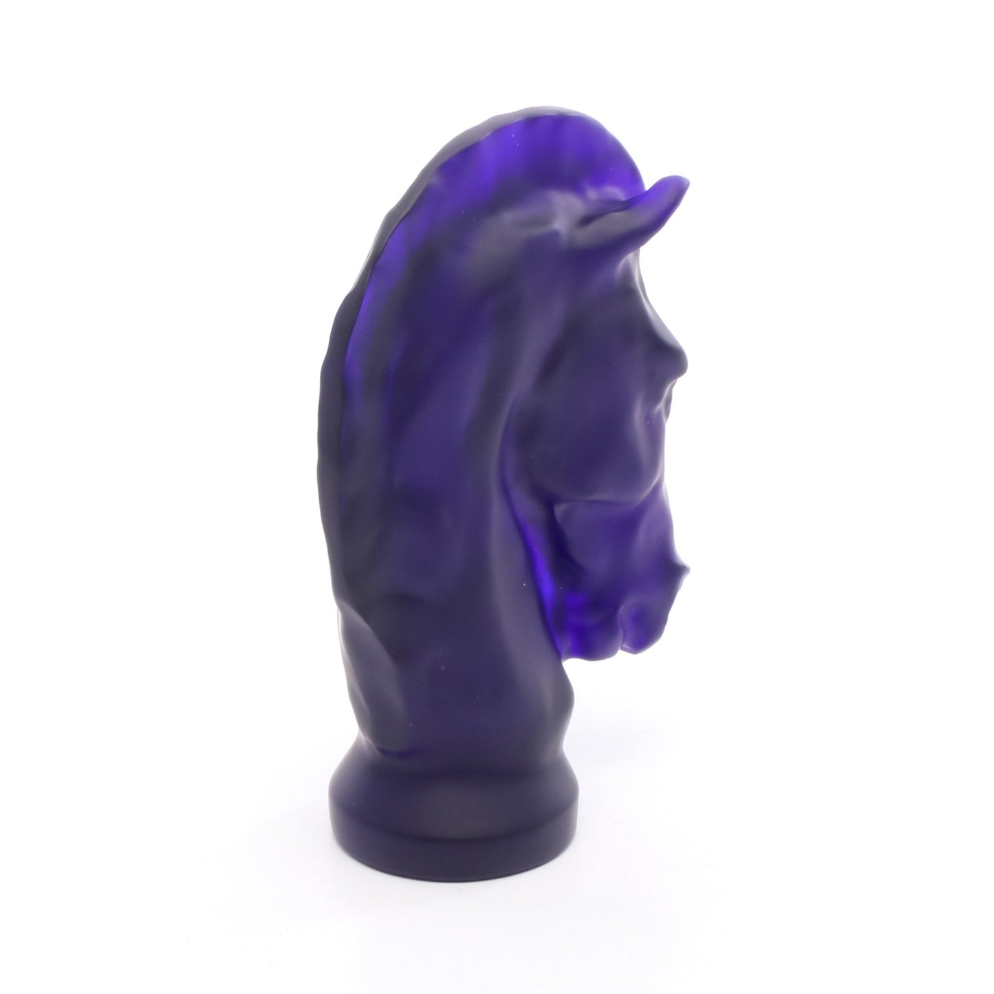 JEU SATIN-FINISHED DARK BLUE KNIGHT ペーパーウエイト インテリア ガラス ダークブルー サンルイ 財布・小物 SAINT LOUIS