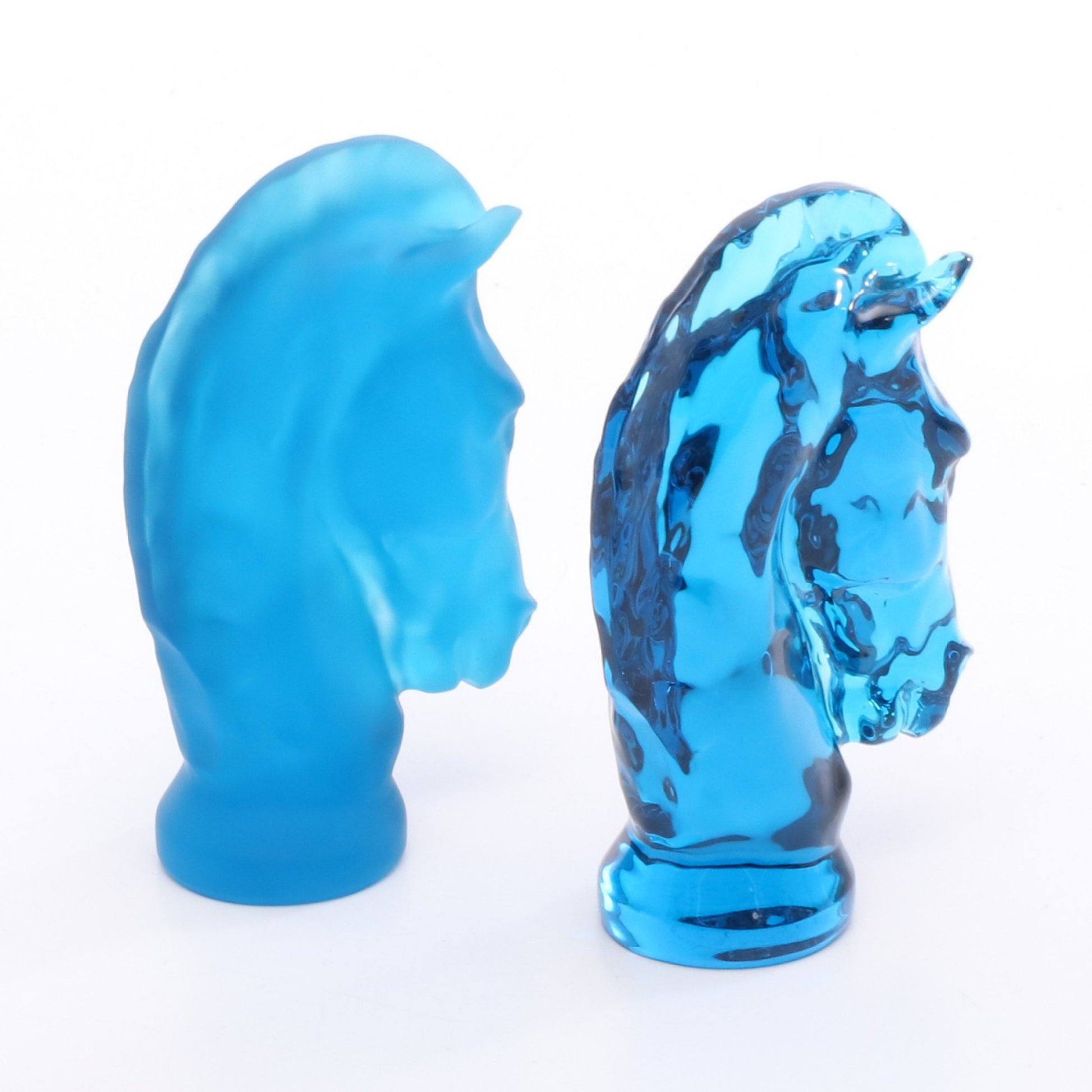 JEU SKY BLUE KNIGHT ペーパーウエイト インテリア ガラス ブルー 2点セット サンルイ 財布・小物 SAINT LOUIS