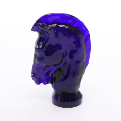 JEU DARK BLUE KNIGHT ペーパーウエイト インテリア ガラス ダークブルー サンルイ 財布・小物 SAINT LOUIS