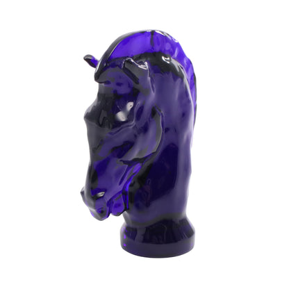 JEU DARK BLUE KNIGHT ペーパーウエイト インテリア ガラス ダークブルー サンルイ 財布・小物 SAINT LOUIS