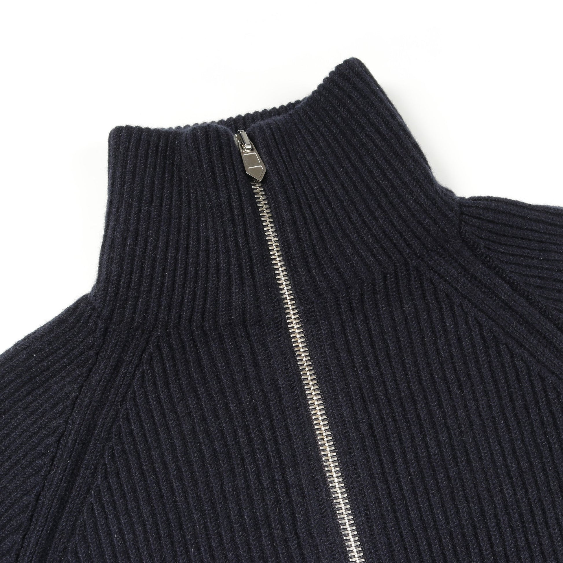 ドライバーズ ニット カシミヤ ネイビー ジップアップ エルメス トップス HERMES