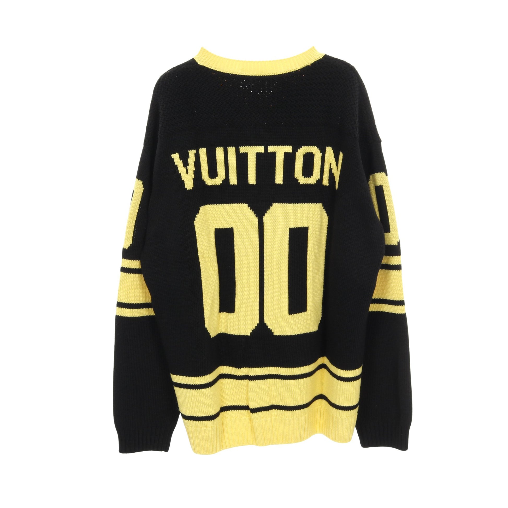 Amen Break LVインタルシアフットボール ニット Vネック ウール  