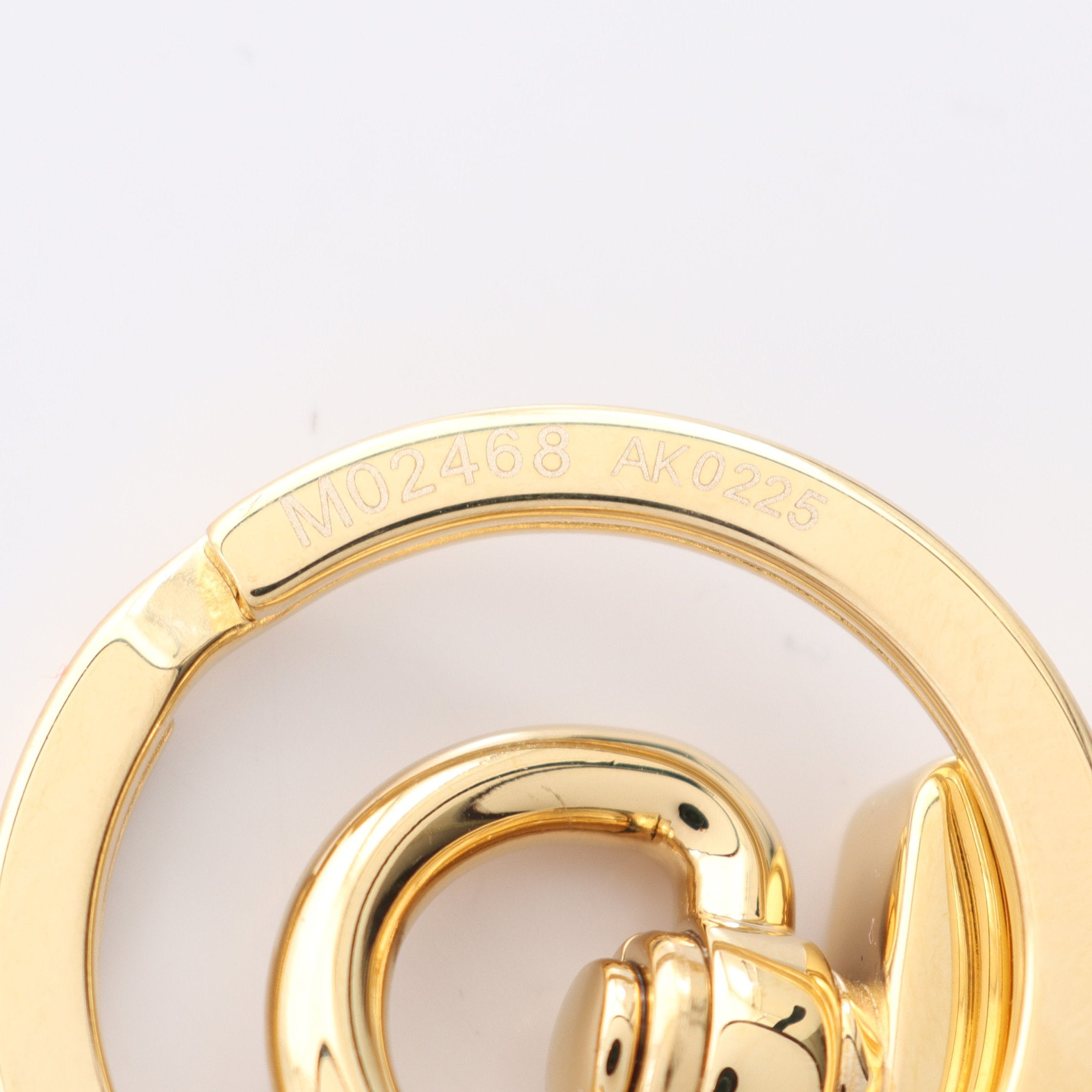 LV × TM LVアイコニック スーパーフラット バッグチャーム GP ゴールド