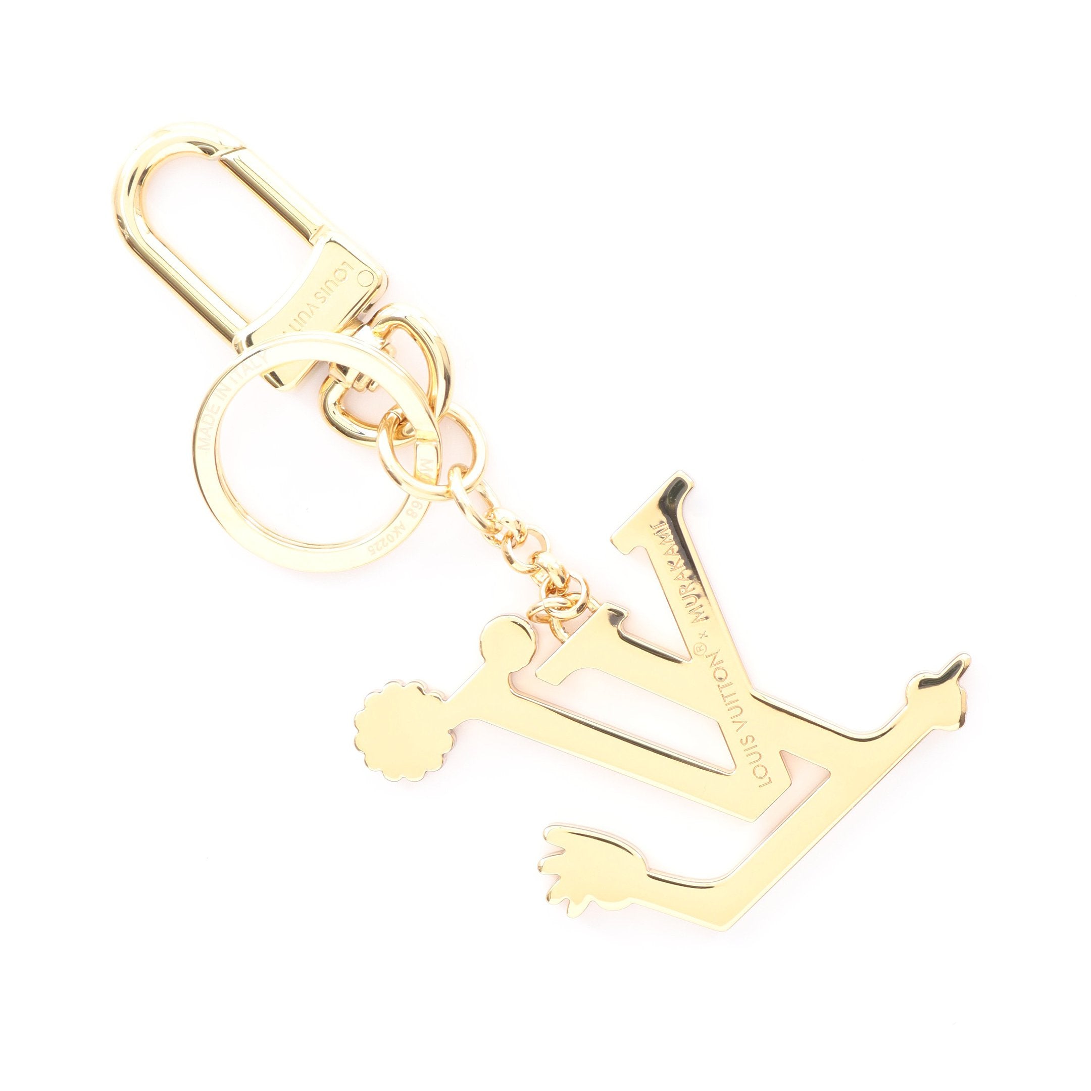 Louis Vuitton ゴールドロックチャーム LV × TM LVアイコニック スーパーフラット バッグチャーム GP ゴールド