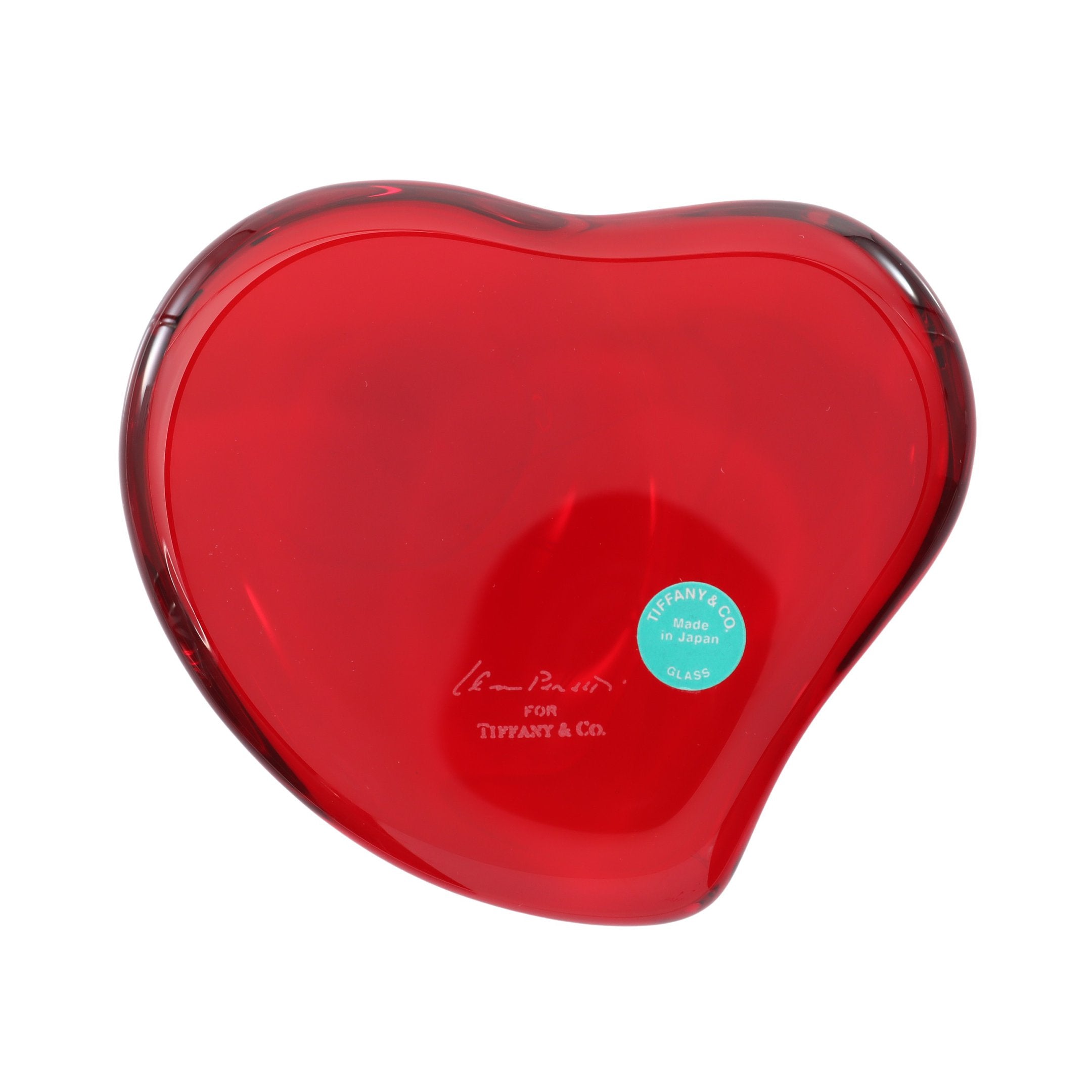 エルサペレッティ ハート ペーパーウェイト インテリア クリスタル