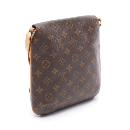 ミュゼットサルサ ショートストラップ モノグラム ショルダーバッグ PVC レザー ブラウン ルイヴィトン バッグ LOUIS VUITTON