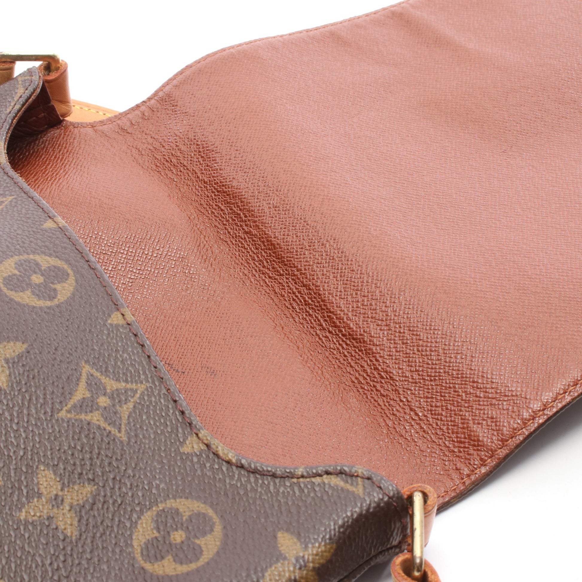 ミュゼットサルサ ショートストラップ モノグラム ショルダーバッグ PVC レザー ブラウン ルイヴィトン バッグ LOUIS VUITTON