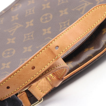 ミュゼットサルサ ショートストラップ モノグラム ショルダーバッグ PVC レザー ブラウン ルイヴィトン バッグ LOUIS VUITTON