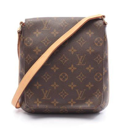 ミュゼットサルサ ショートストラップ モノグラム ショルダーバッグ PVC レザー ブラウン ルイヴィトン バッグ LOUIS VUITTON