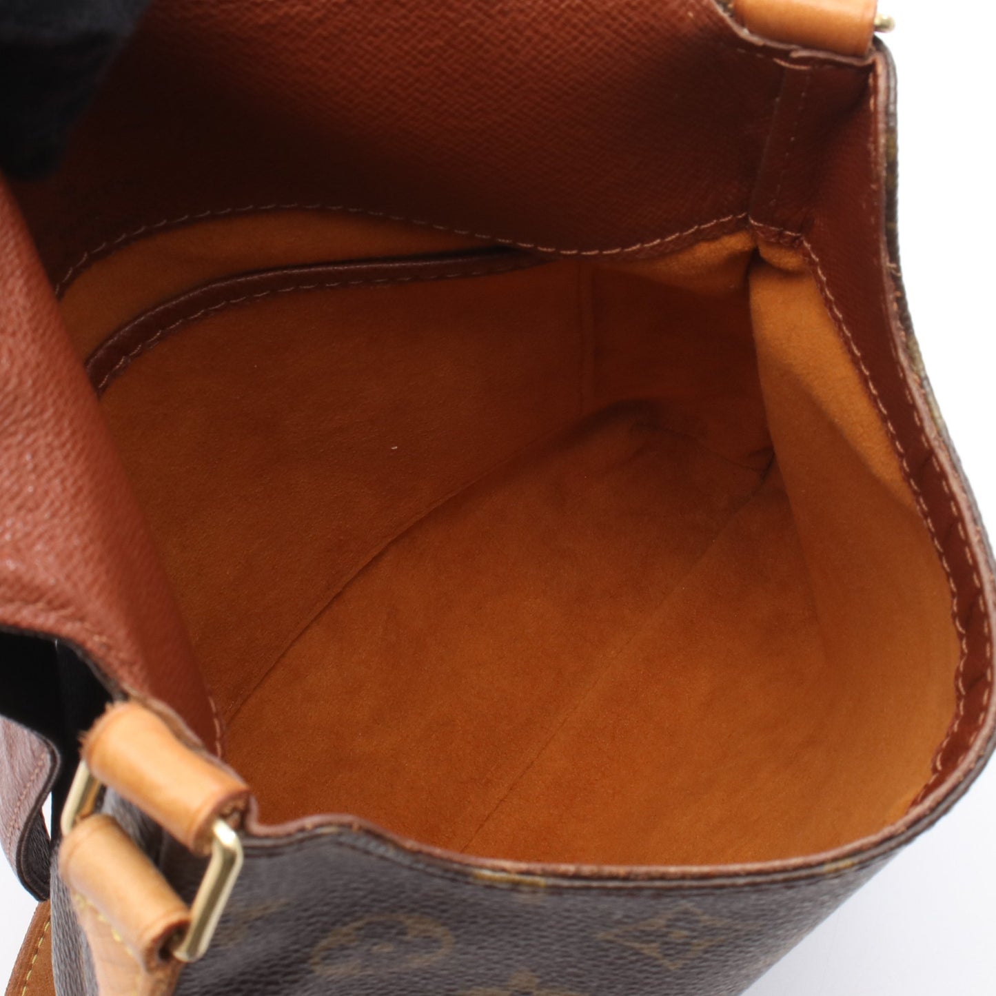 ミュゼットサルサ ショートストラップ モノグラム ショルダーバッグ PVC レザー ブラウン ルイヴィトン バッグ LOUIS VUITTON