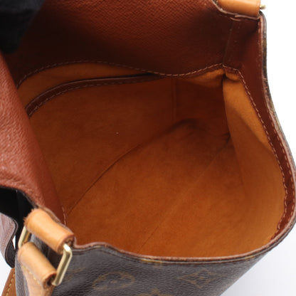 ミュゼットサルサ ショートストラップ モノグラム ショルダーバッグ PVC レザー ブラウン ルイヴィトン バッグ LOUIS VUITTON