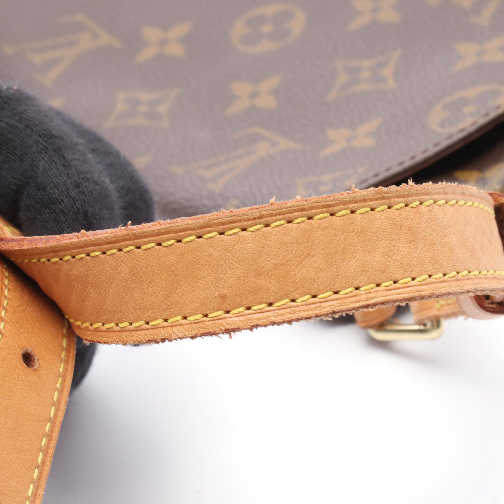 ミュゼットサルサ ショートストラップ モノグラム ショルダーバッグ PVC レザー ブラウン ルイヴィトン バッグ LOUIS VUITTON
