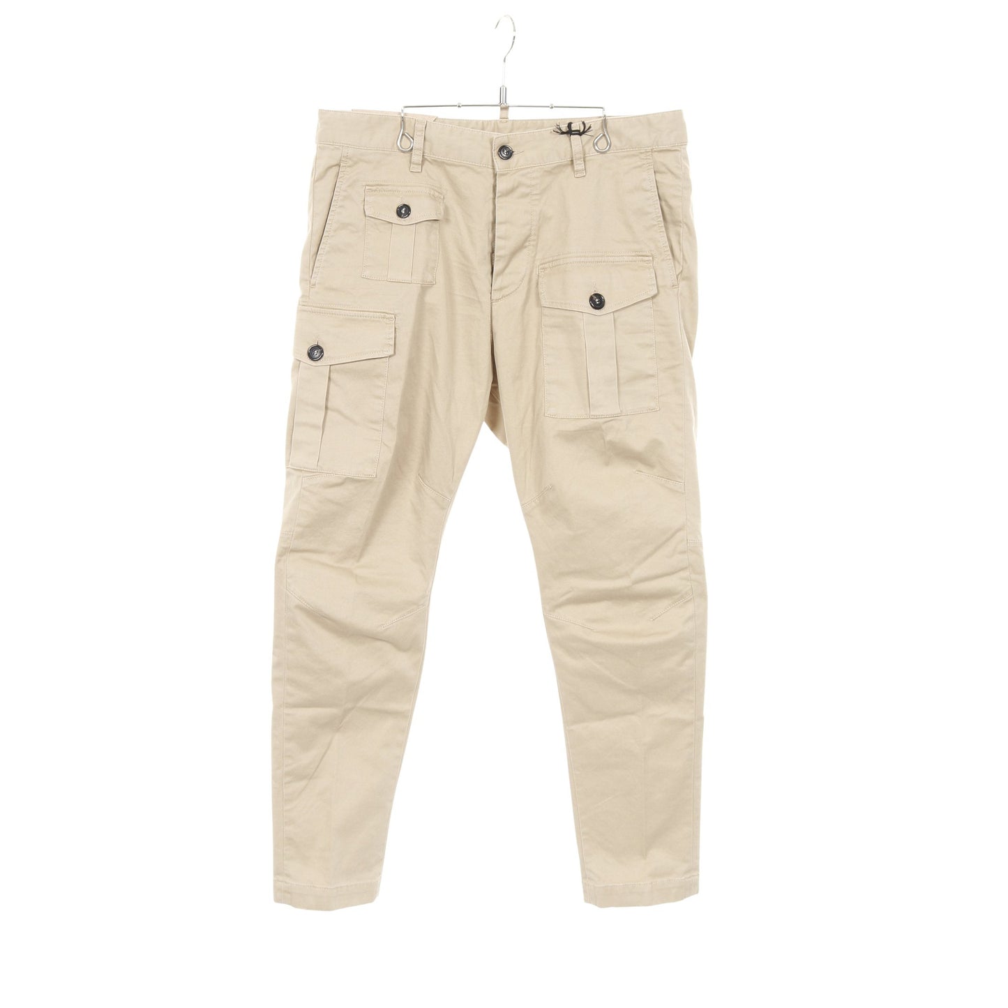 Sexy Cargo Pants カーゴパンツ コットン ベージュ ボタンフライ ディースクエアード ボトムス DSQUARED2