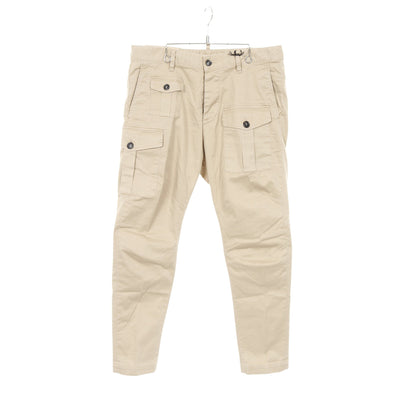 Sexy Cargo Pants カーゴパンツ コットン ベージュ ボタンフライ ディースクエアード ボトムス DSQUARED2