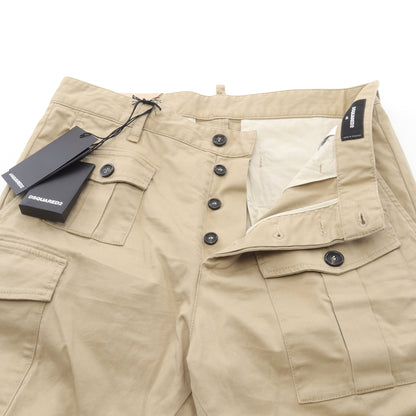 Sexy Cargo Pants カーゴパンツ コットン ベージュ ボタンフライ ディースクエアード ボトムス DSQUARED2