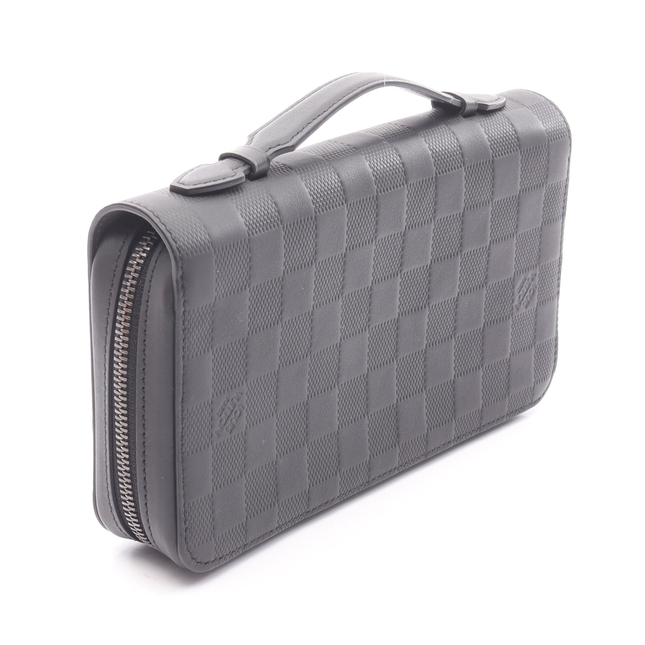 ジッピーXL ダミエアンフィニ オニキス ラウンドファスナー長財布