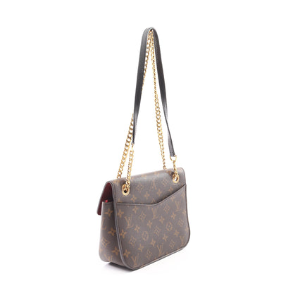 パッシー モノグラム チェーンショルダーバッグ PVC レザー ブラウン ブラック ルイヴィトン バッグ LOUIS VUITTON