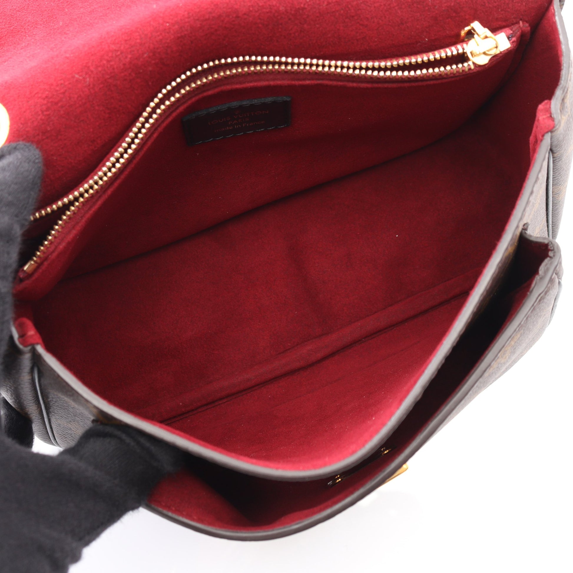 パッシー モノグラム チェーンショルダーバッグ PVC レザー ブラウン ブラック ルイヴィトン バッグ LOUIS VUITTON