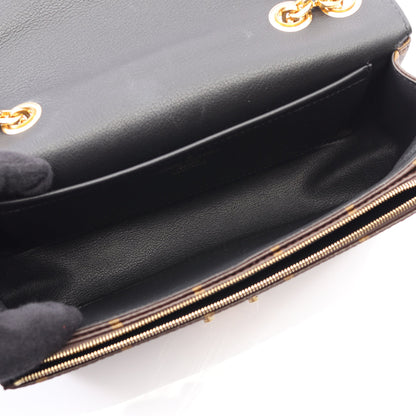 サック マルソー モノグラム チェーンショルダーバッグ PVC レザー ブラウン ブラック ルイヴィトン バッグ LOUIS VUITTON