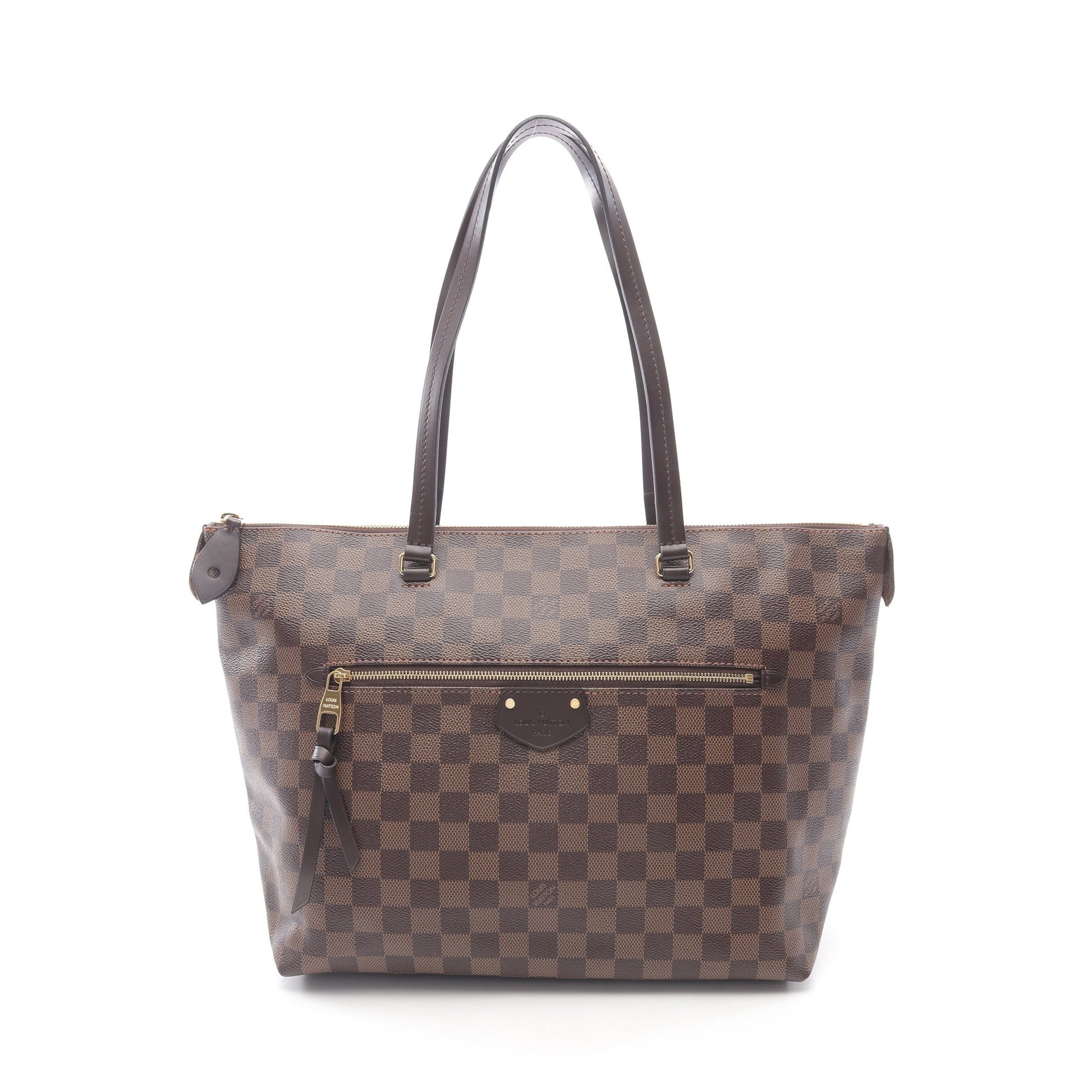 イエナMM ダミエエベヌ ショルダーバッグ トートバッグ PVC レザー ブラウン ルイヴィトン バッグ LOUIS VUITTON