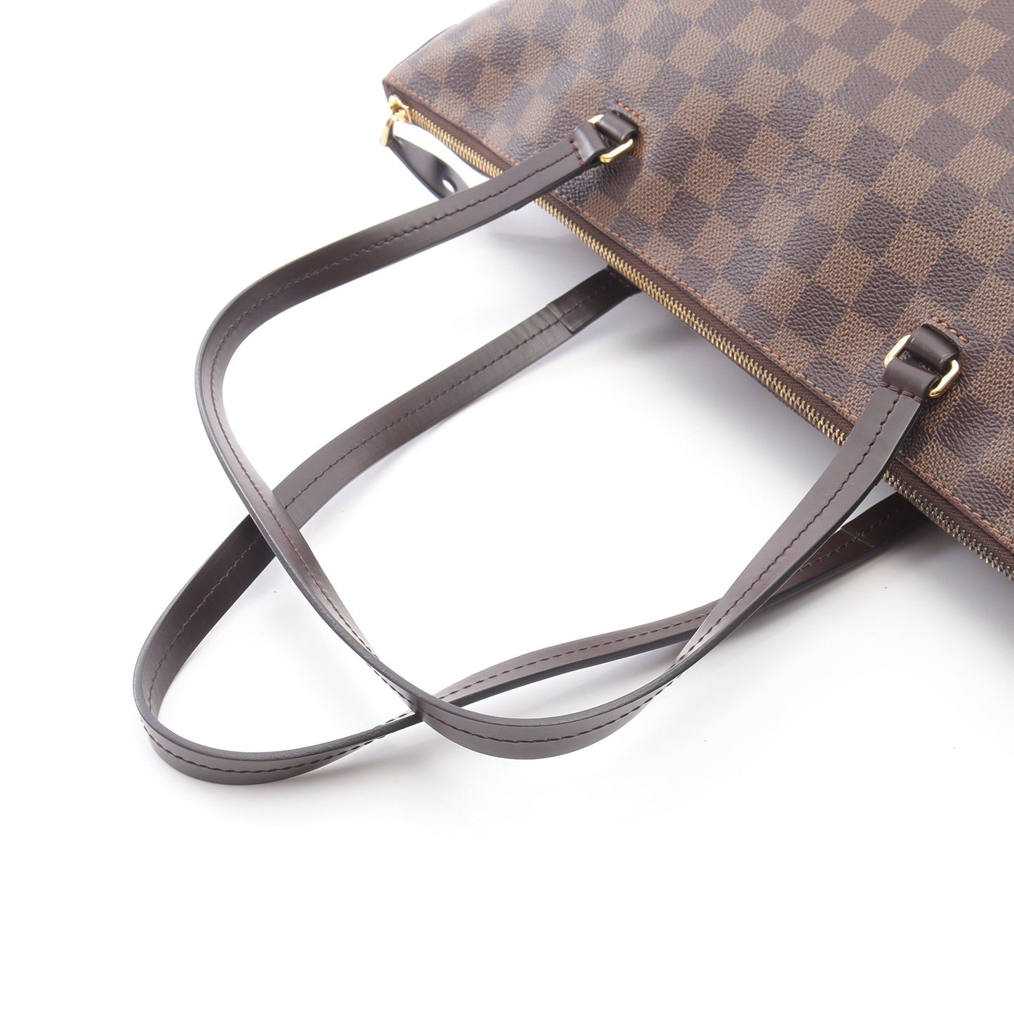 イエナMM ダミエエベヌ ショルダーバッグ トートバッグ PVC レザー ブラウン ルイヴィトン バッグ LOUIS VUITTON