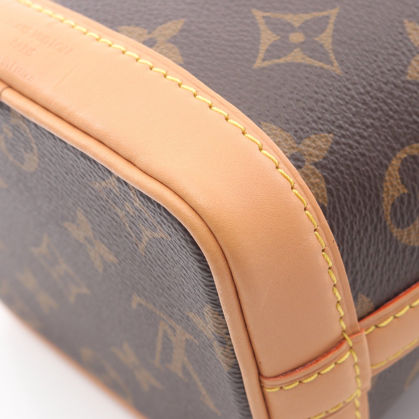 ナノ ノエ モノグラム ハンドバッグ PVC レザー ブラウン 2WAY ルイヴィトン バッグ LOUIS VUITTON