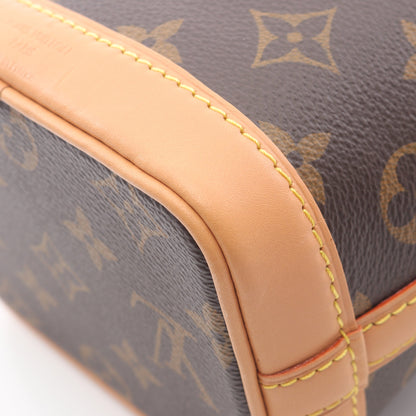 ナノ ノエ モノグラム ハンドバッグ PVC レザー ブラウン 2WAY ルイヴィトン バッグ LOUIS VUITTON