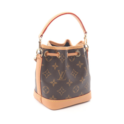 ナノ ノエ モノグラム ハンドバッグ PVC レザー ブラウン 2WAY ルイヴィトン バッグ LOUIS VUITTON