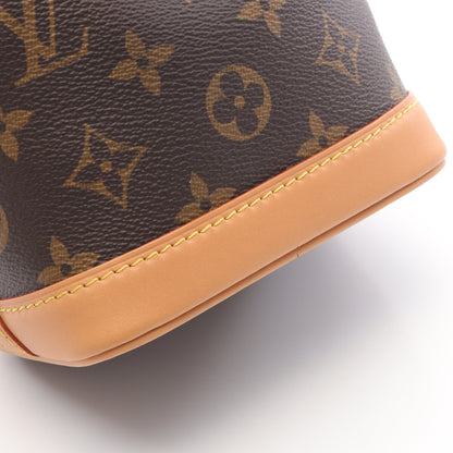 ナノ ノエ モノグラム ハンドバッグ PVC レザー ブラウン 2WAY ルイヴィトン バッグ LOUIS VUITTON