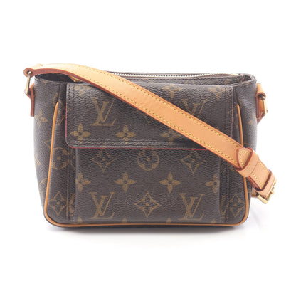 ヴィバシテPM モノグラム ショルダーバッグ PVC レザー ブラウン ルイヴィトン バッグ LOUIS VUITTON
