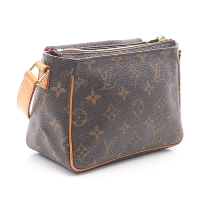 ヴィバシテPM モノグラム ショルダーバッグ PVC レザー ブラウン ルイヴィトン バッグ LOUIS VUITTON
