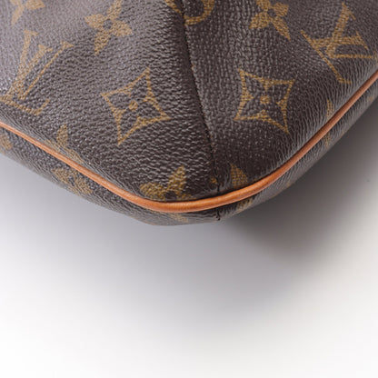 ミュゼット モノグラム ショルダーバッグ PVC レザー ブラウン ルイヴィトン バッグ LOUIS VUITTON