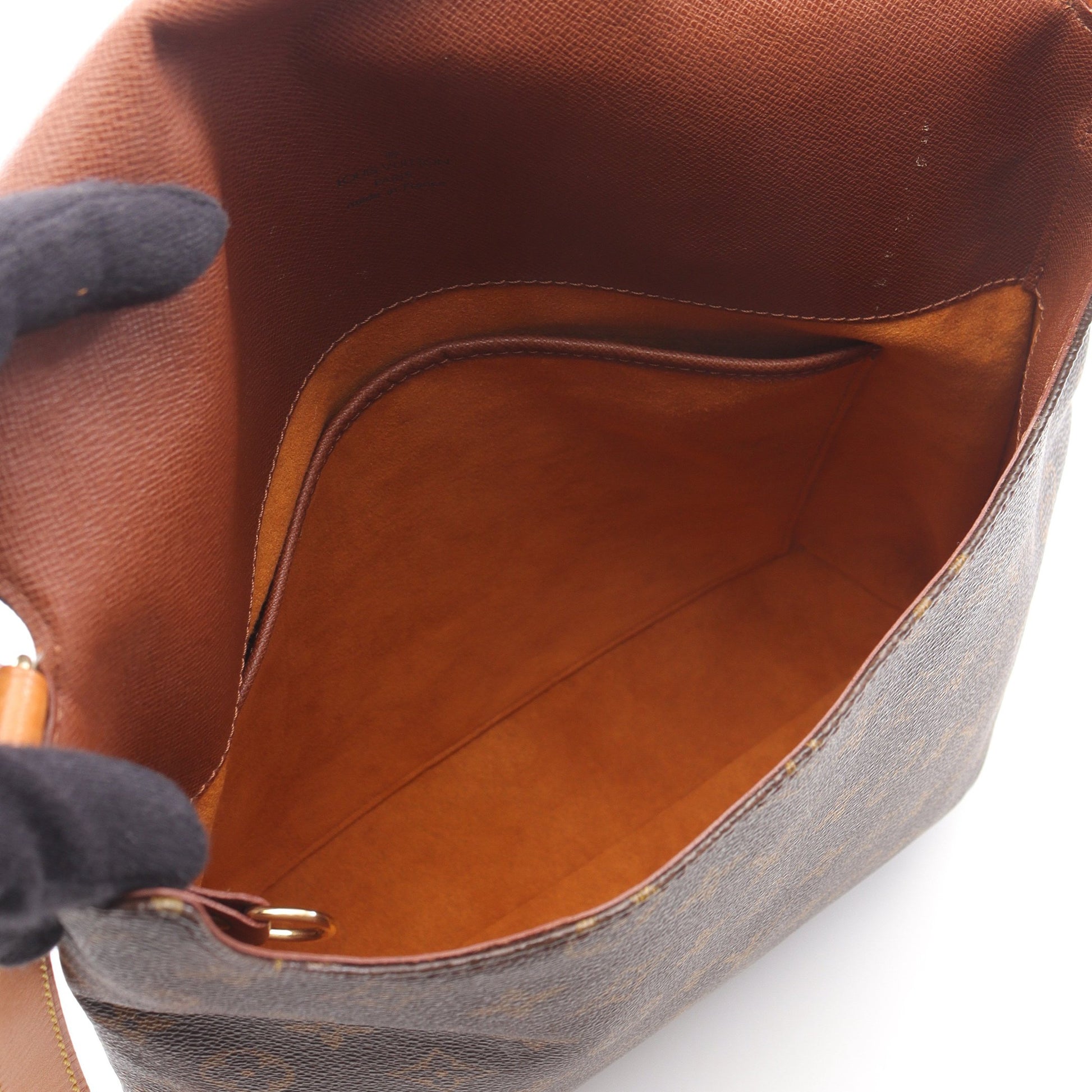 ミュゼット モノグラム ショルダーバッグ PVC レザー ブラウン ルイヴィトン バッグ LOUIS VUITTON