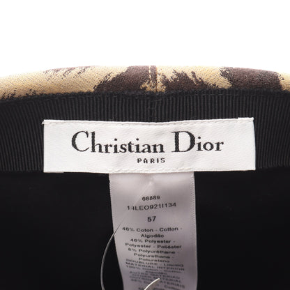 キャップ レオパード柄 コットン イエローブラウン ダークブラウン クリスチャンディオール 財布・小物 Christian Dior