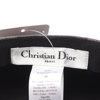 ベレー帽 帽子 レザー ブラック クリスチャンディオール 財布・小物 Christian Dior