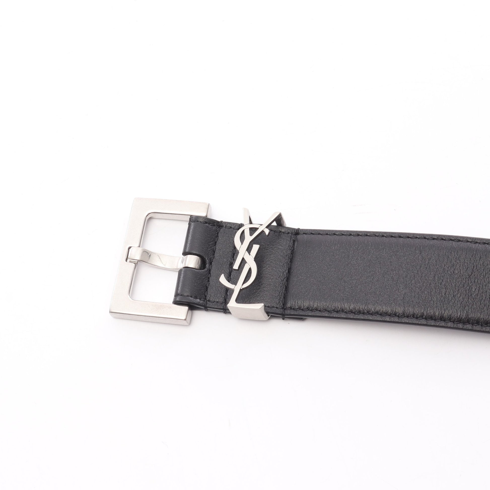 saint laurent paris ベルト ブラック レザー カサンドラ サンローラン  