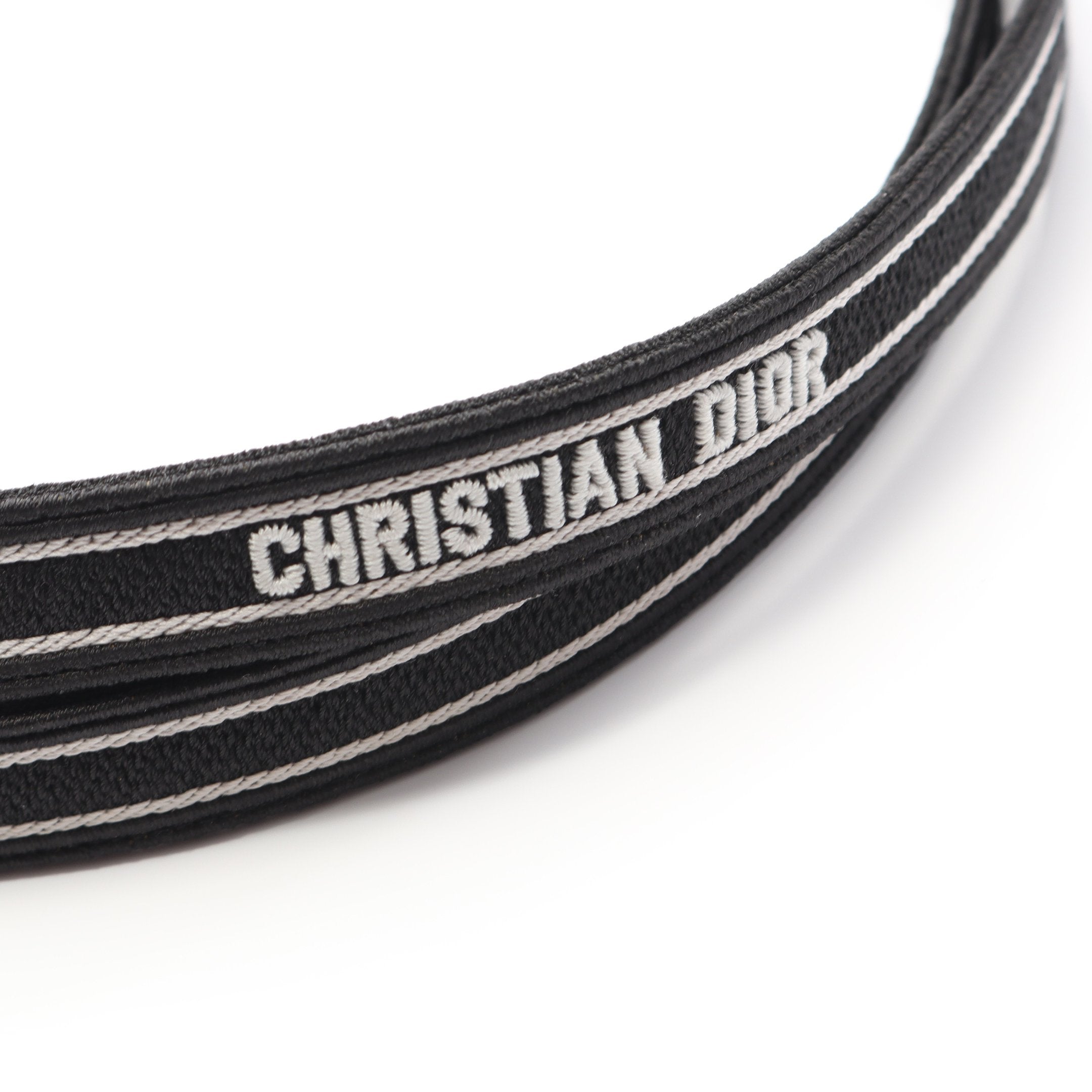 Dior ブラック ヘアバンド ヘアバンド ヘアアクセサリー ファブリック ブラック ロゴ