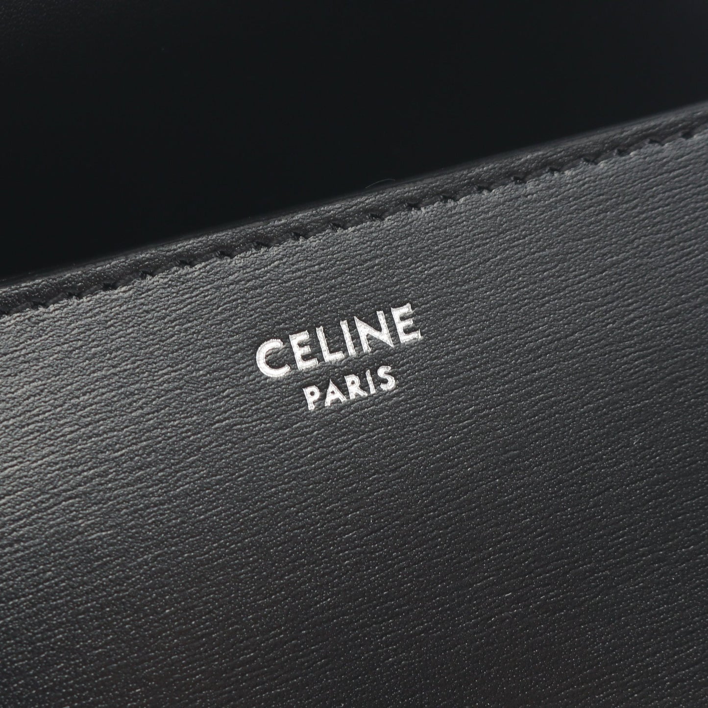 トリオンフ ショルダーバッグ レザー ブラック セリーヌ バッグ CELINE