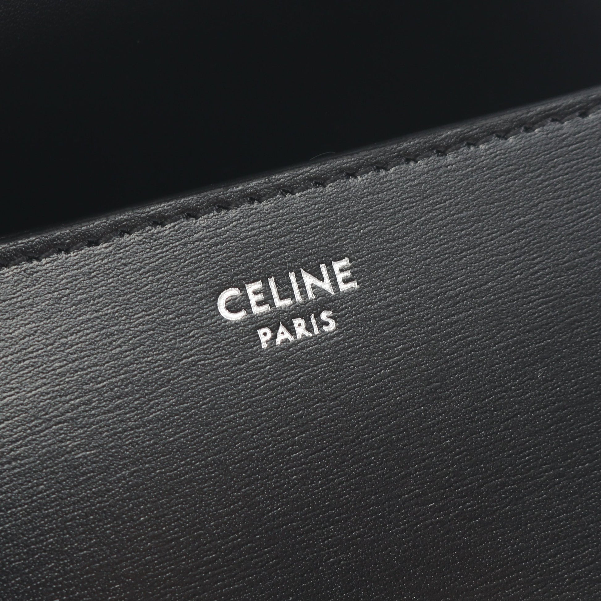 トリオンフ ショルダーバッグ レザー ブラック セリーヌ バッグ CELINE