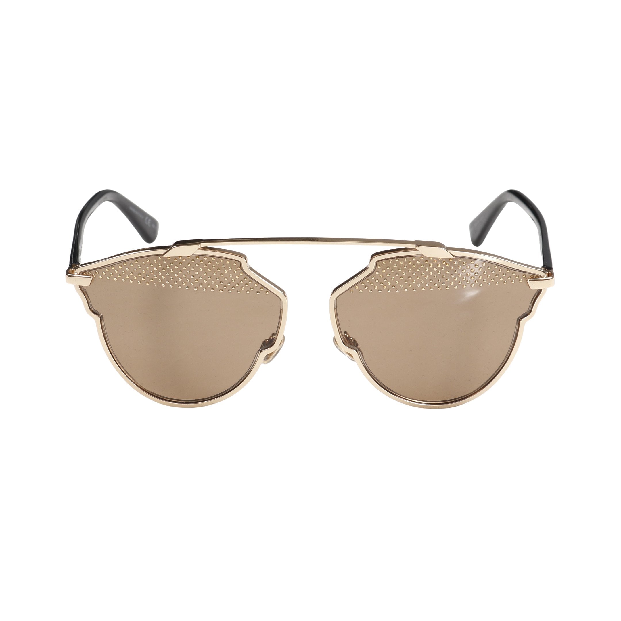 Dior ゴールドフレーム ブラウンレンズ サングラス Dior Dior sunglasses DiorHighlight S2I square type clear frame