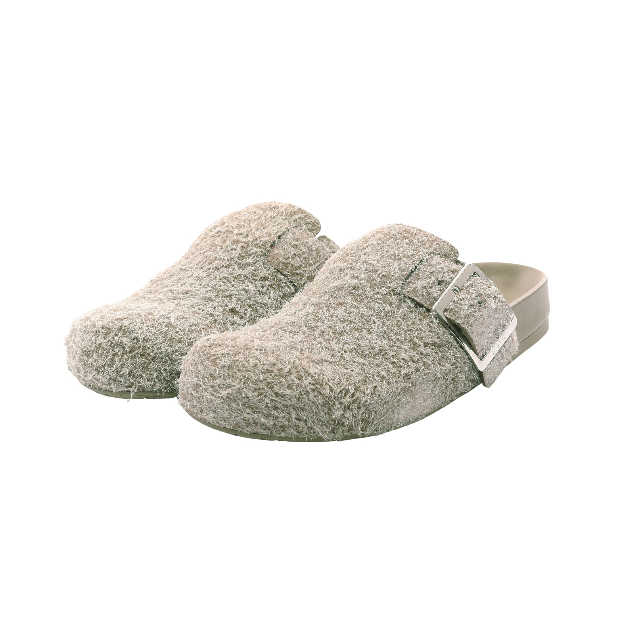 イーズ バックル ミュール サンダル ブラッシュドスエード