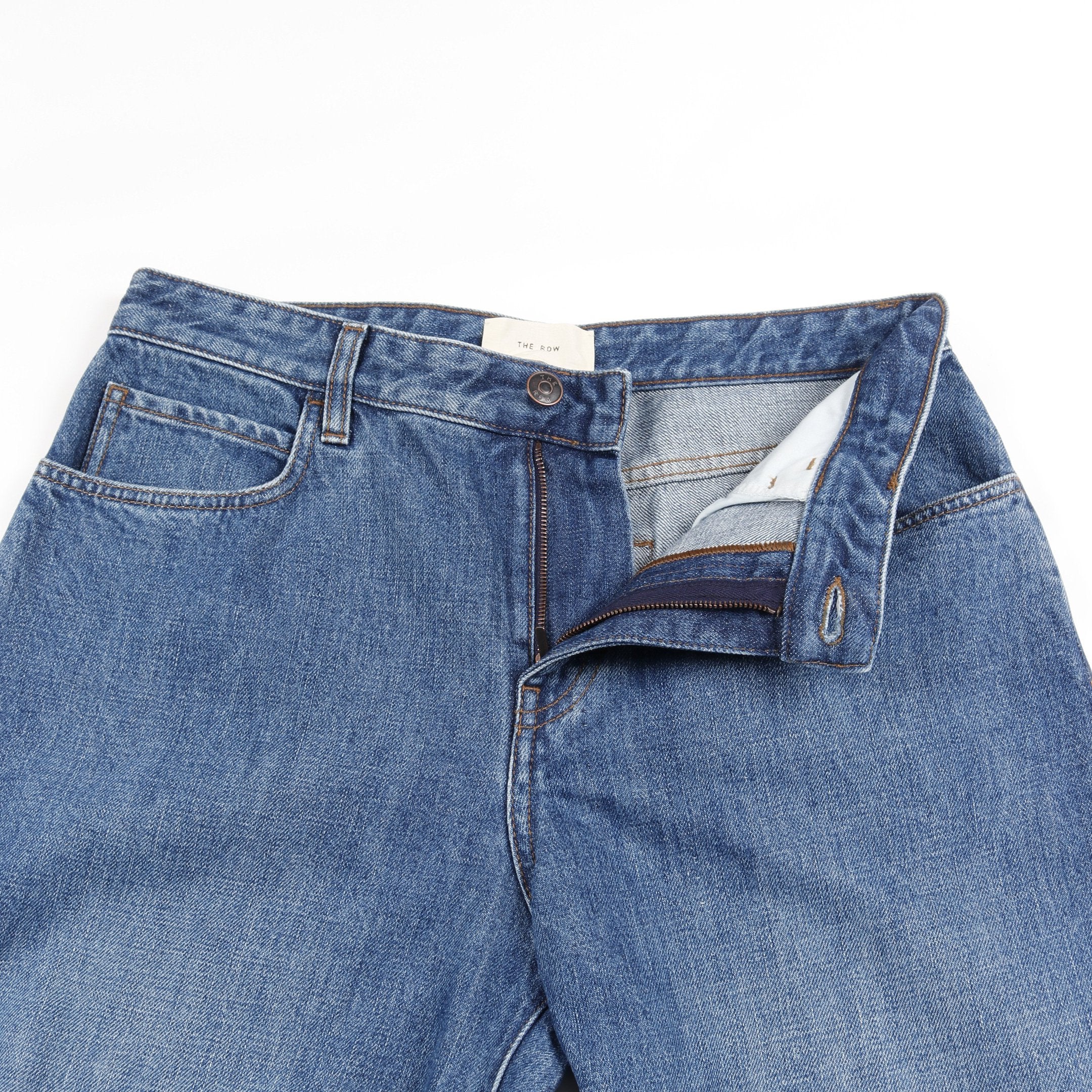 Eglitta エグリッタ デニムパンツ コットン インディゴブルー ザロウ