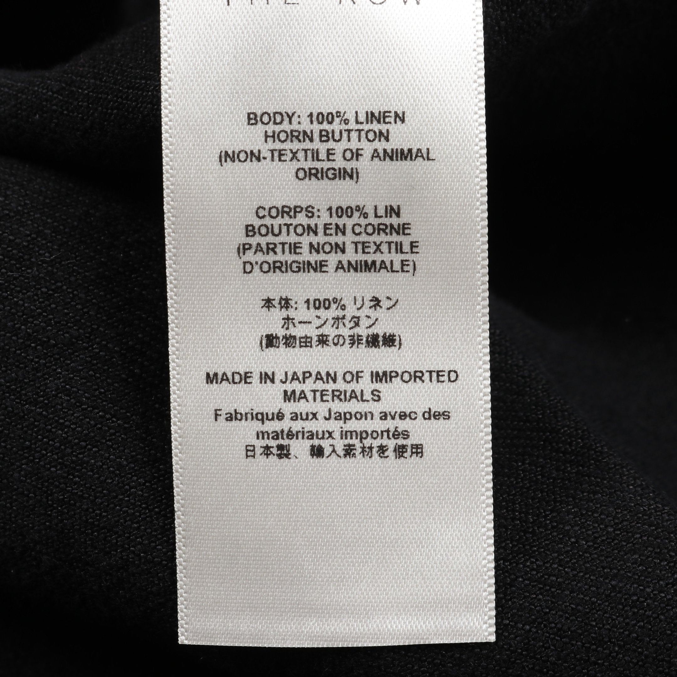 オーバーサイズ シャツ リネン ブラック ザロウ – RECLO