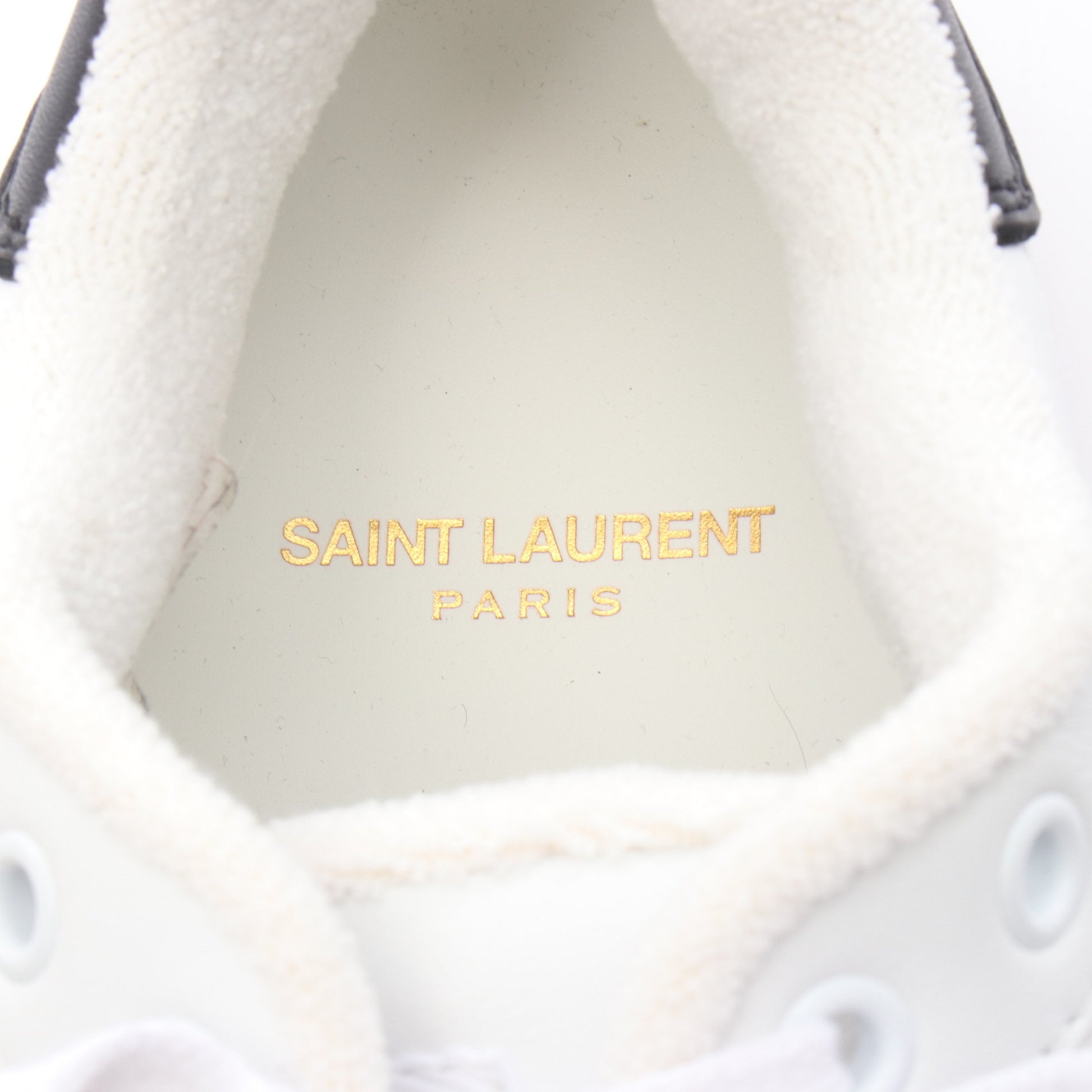 SL/61 スニーカー レザー ホワイト ブラック サンローランパリ シューズ SAINT LAURENT PARIS